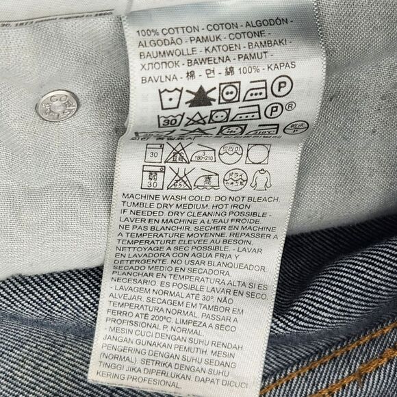 Levi's 505 Jeans Mens Size 36x30 Straight Leg Faded Distressed Everyday Normcore - Picture 7 of 7